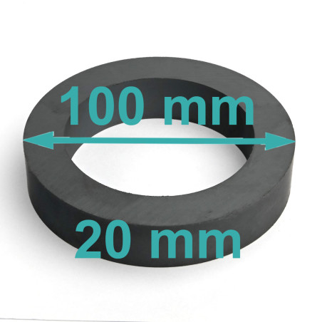 D100 x d70 x 20 / F30 - ferriitmagnet