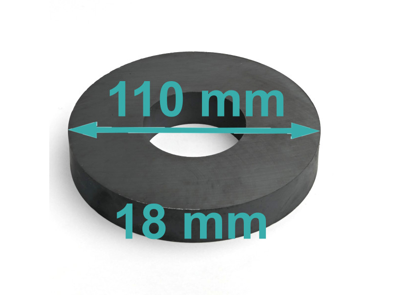 D110 x d45 x 18 / F30 - feritni magnet