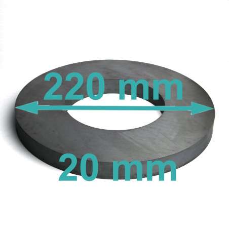 D220 x d110 x 20 / F30 - ferrit mıknatıs