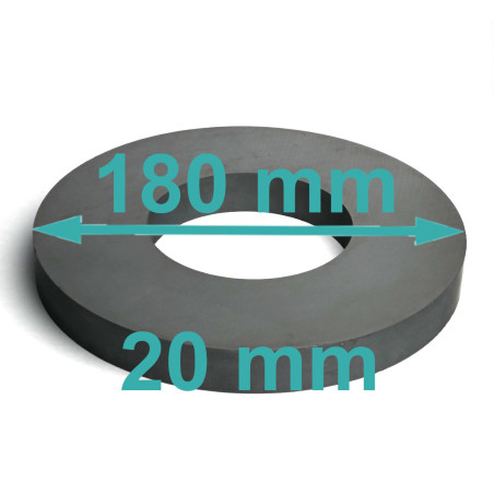D180 x d87 x 20 / F30 - aimant en ferrite