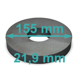 D155 x d56 x 21,9 / F30 - ferrittmagnet