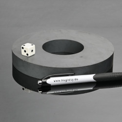 D145 x d60 x 20 / F30 - ferrittmagnet
