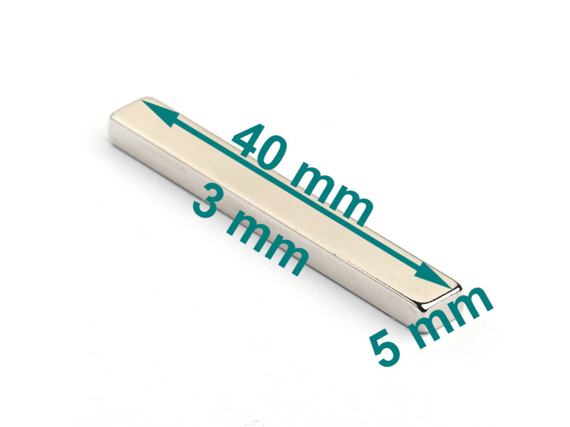40x5x3 N38SH neodymium magnet