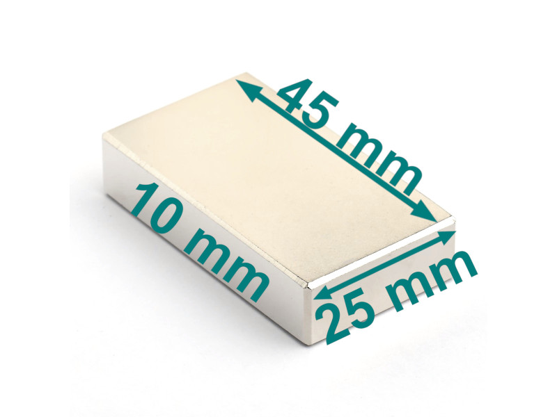 45x25x10 neodimovih magnetov