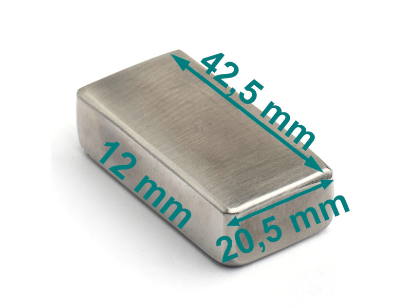Magnet NdFeB v ohišju 42,5x20,5x12 / N