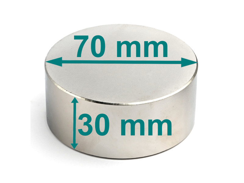 D70x30 neodymmagnet på skive