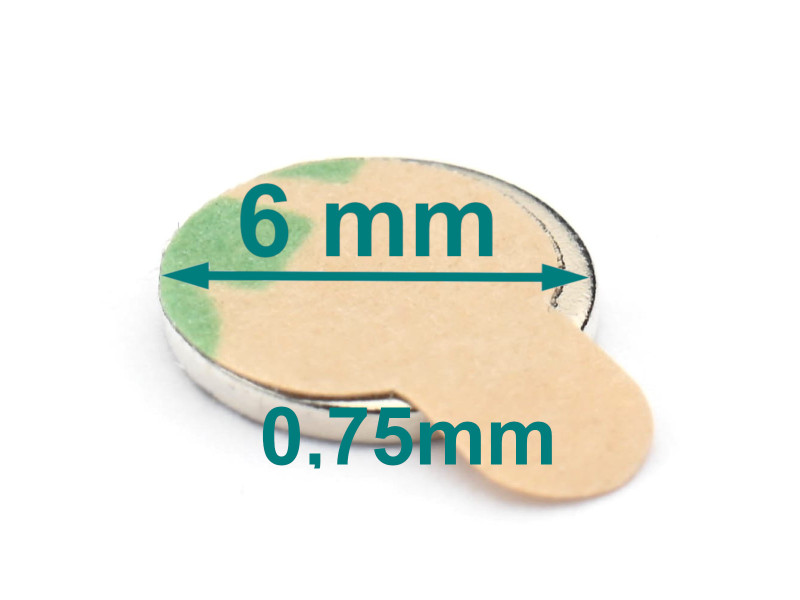 selvklebende magneter