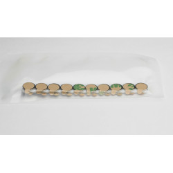 D8 x 0,75 / N38 - Neodimyum mıknatıs (NdFeB) / kendinden yapışkanlı, bantlı 3M 467MP