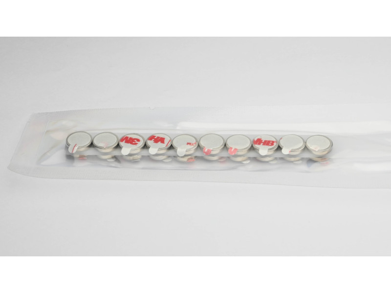 D10 x 2 / N38 - Neodimyum mıknatıs (NdFeB) / kendinden yapışkanlı, köpüklü 3M 4920