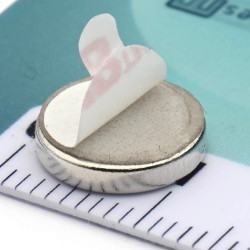 D10 x 2 / N38 - Neodimyum mıknatıs (NdFeB) / kendinden yapışkanlı, köpüklü 3M 4920