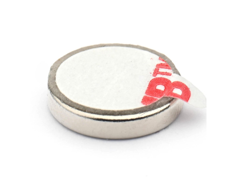 D10 x 2 / N38 - Neodymmagnet (NdFeB) / selvklebende, med skum 3M 4920