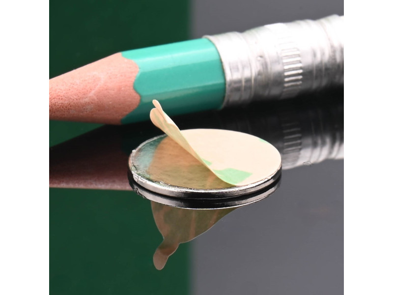 D15 x 1 / N38 - Neodímium mágnes (NdFeB) / öntapadós, szalaggal 3M 467MP