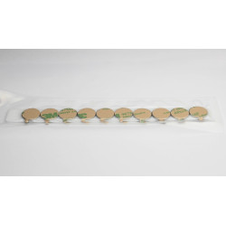 D15 x 1 / N38 - Neodimyum mıknatıs (NdFeB) / kendinden yapışkanlı, bantlı 3M 467MP