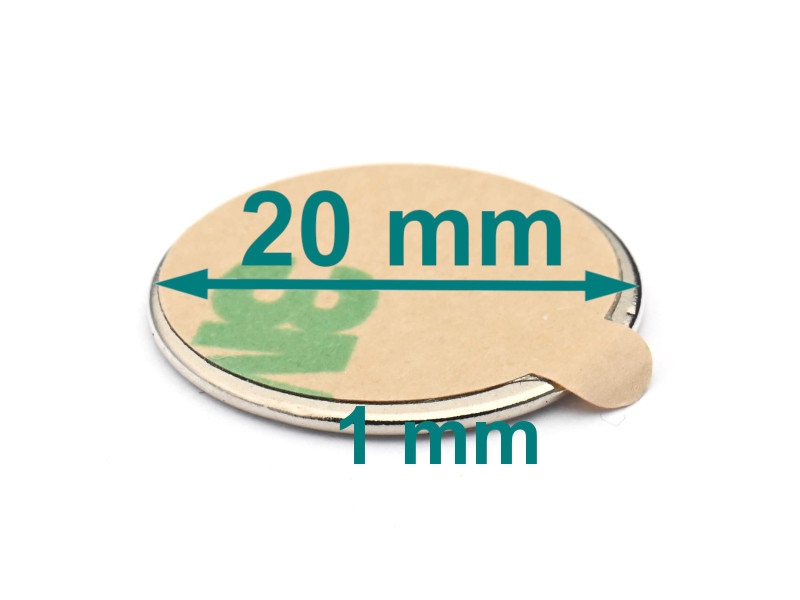 samolepilni ploščati disk magnet