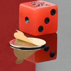 D20 x 1 / N38 - neodimov magnet (NdFeB) / samolepilni, s trakom 3M 467MP