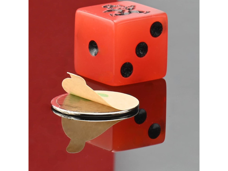 D20 x 1 / N38 - Neodímium mágnes (NdFeB) / öntapadós, szalaggal 3M 467MP