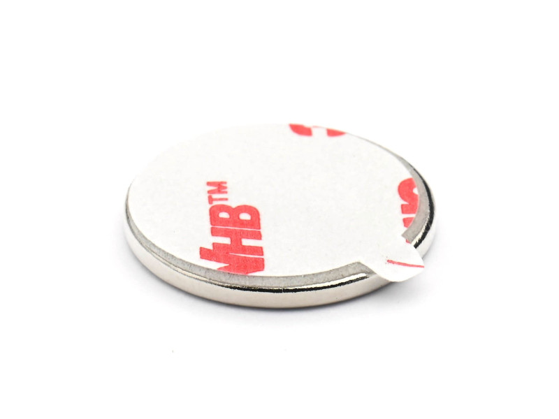 D20 x 2 / N38 - Neodimyum mıknatıs (NdFeB) / kendinden yapışkanlı, köpüklü 3M 4920