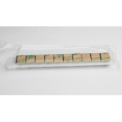 15 x 10 x 2 / N38 - Neodimyum mıknatıs (NdFeB) / kendinden yapışkanlı, bantlı 3M 467MP