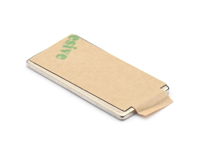 20 x 10 x 1 / N38 - Neodimyum mıknatıs (NdFeB) / kendinden yapışkanlı, bantlı 3M 467MP