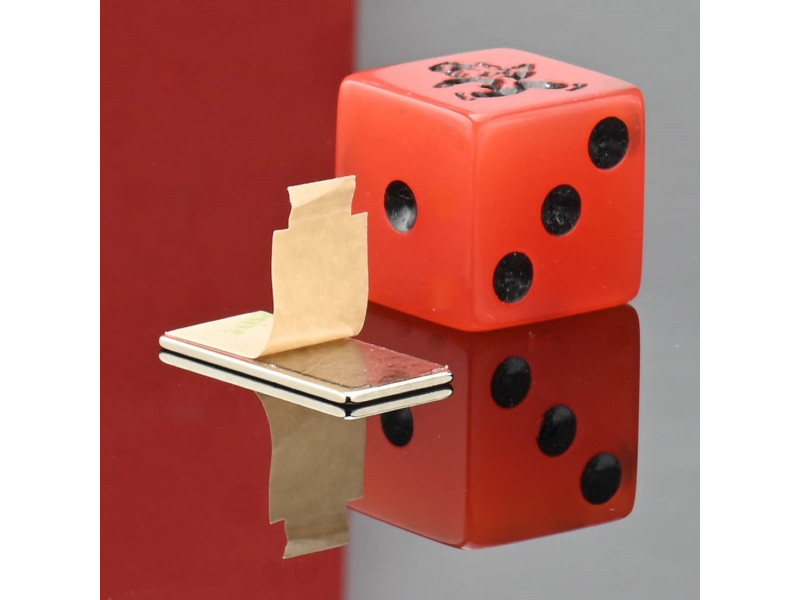 20 x 10 x 1 / N38 - Neodimov magnet (NdFeB) / samolepilni, s trakom 3M 467MP
