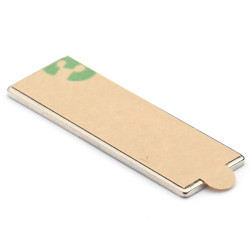 30 x 10 x 1 / N38 - Neodymmagnet (NdFeB) / selvklebende, med tape 3M 467MP