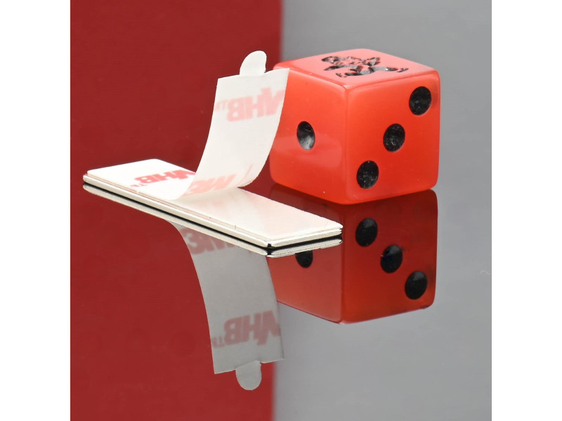 40 x 12 x 1 / N38 - Neodymiummagnet (NdFeB) / selvklebende, med skum 3M 4920