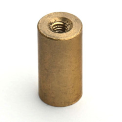 Pirinç gövde içinde mıknatıs, çap 10 mm, M4 iç dişli, yükseklik 20 mm, neodimyum