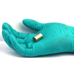 Магніт у латунному корпусі, діаметр 13 мм, внутрішня різьба M4, висота 20 мм, неодим