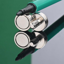 Mıknatıs, çap 13 mm, M5 dış dişli, neodimyum