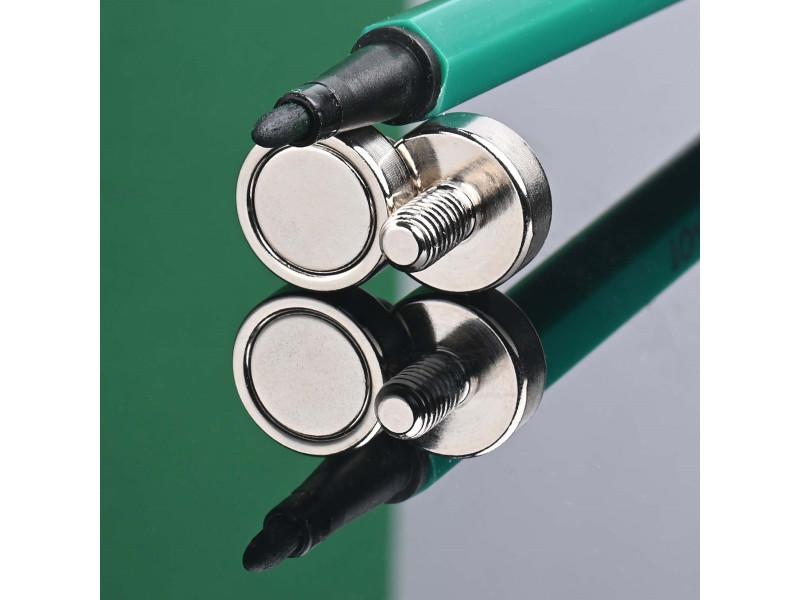 Mıknatıs, çap 13 mm, M5 dış dişli, neodimyum