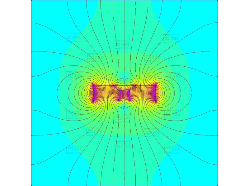 20 X 8 X 5 - D7/d3,5 / N38 - Neodimov magnet (NdFeB)