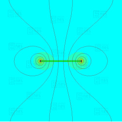 30 x 10 x 1 / N38 - Neodimov magnet (NdFeB) / samolepilni, s trakom 3M 467MP