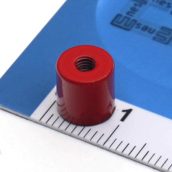 Mágnes, átmérő 8 mm, M3 belső menet, magasság 8 mm, AlNiCo
