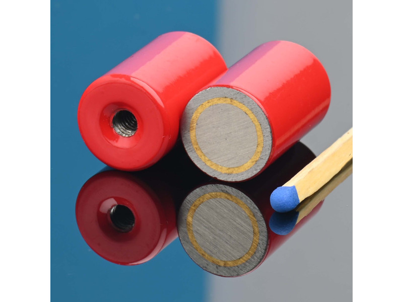Magnet, premer 13 mm, notranji navoj M4, višina 20 mm, AlNiCo