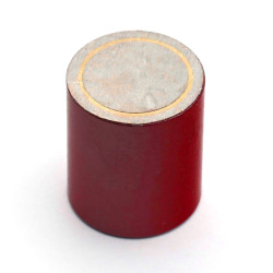 Mágnes, átmérő 17 mm, M4 belső menettel, magasság 20 mm, AlNiCo