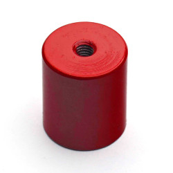 Magnet, diameter 17 mm, M4 innvendig gjenge, høyde 20 mm, AlNiCo