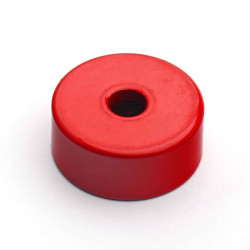 Magnet v ohišju, premer 19,1 mm, z luknjo za poglobljeno glavo vijaka, AlNiCo