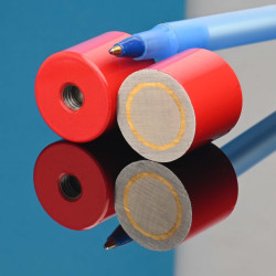 Mágnes, átmérő 20,6 mm, M6 belső menettel, magasság 19 mm, AlNiCo