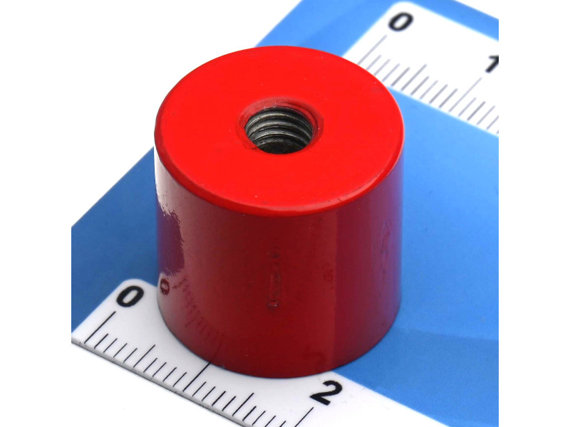 Magnet, premer 20,6 mm, notranji navoj M6, višina 19 mm, AlNiCo