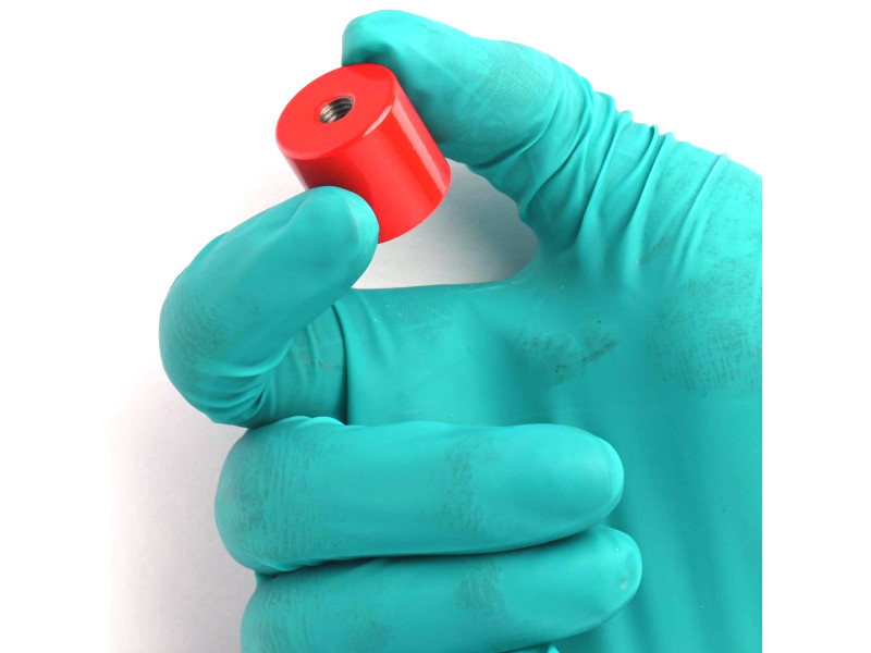 Магніт, діаметр 20,6 мм, внутрішня різьба M6, висота 19 мм, AlNiCo