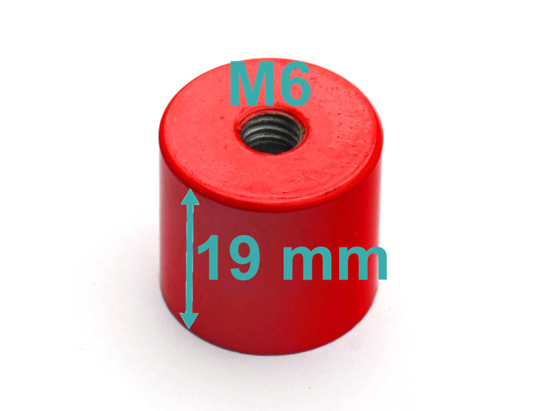 Magnet, premer 20,6 mm, notranji navoj M6, višina 19 mm, AlNiCo