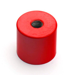 Magnet, diameter 20,6 mm, M6 innvendig gjenge, høyde 19 mm, AlNiCo