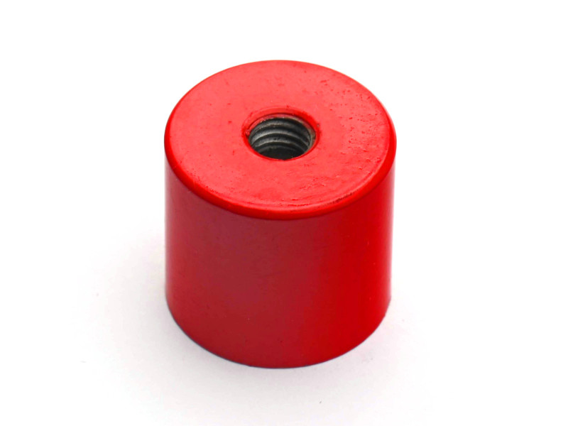 Magnet, diameter 20,6 mm, M6 innvendig gjenge, høyde 19 mm, AlNiCo