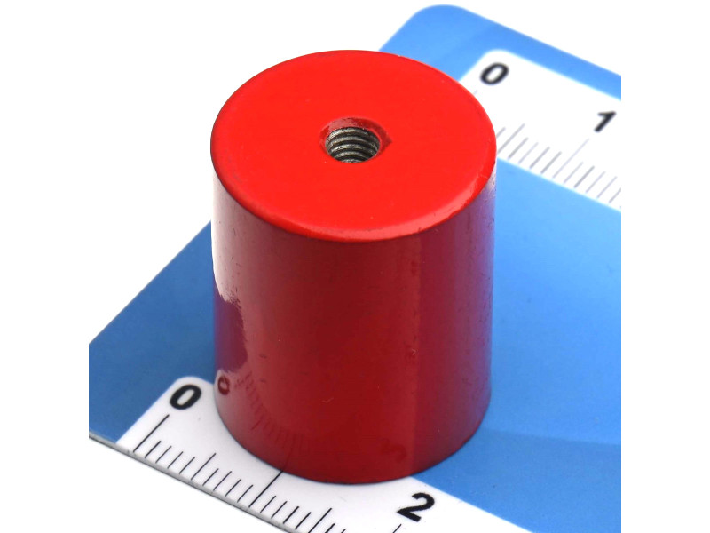 Magnet, premer 20 mm, notranji navoj M4, višina 24 mm, AlNiCo