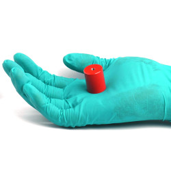 Mágnes, átmérő 20 mm, M4 belső menettel, magasság 24 mm, AlNiCo