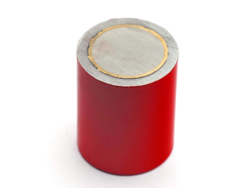 Magnet, diameter 24 mm, M5 innvendig gjenge, høyde 30 mm, AlNiCo