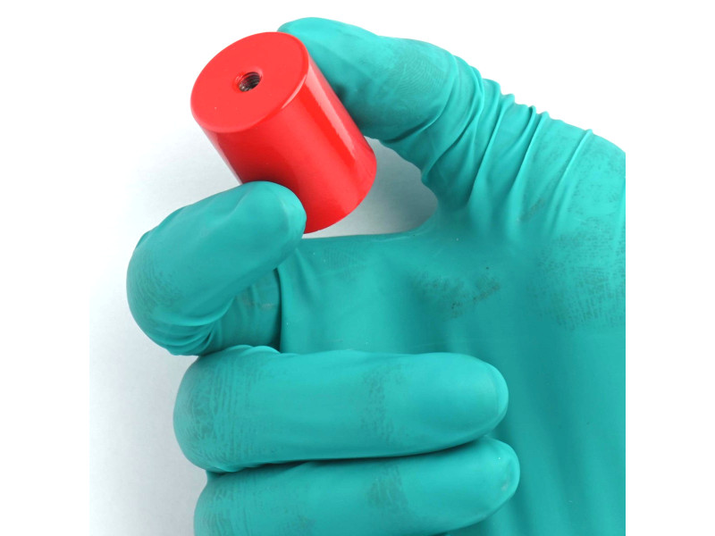 Mágnes, átmérő 24 mm, M5 belső menettel, magasság 30 mm, AlNiCo