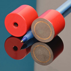 Magnet, premer 27 mm, notranji navoj M6, višina 25,4 mm, AlNiCo