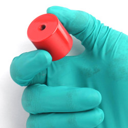 Mágnes, átmérő 27 mm, M6-os belső menet, magasság 25,4 mm, AlNiCo