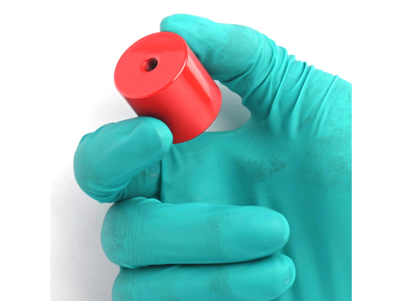 Магніт, діаметр 27 мм, внутрішня різьба M6, висота 25,4 мм, AlNiCo